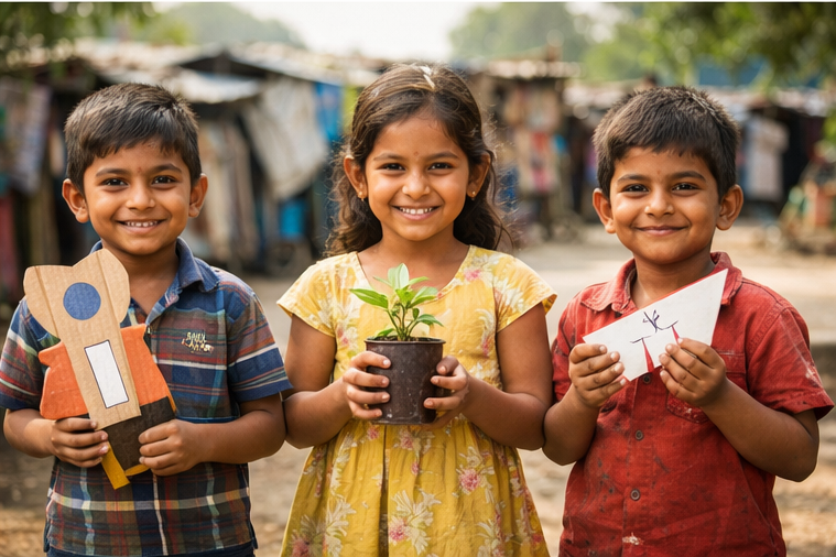 Children in classroom